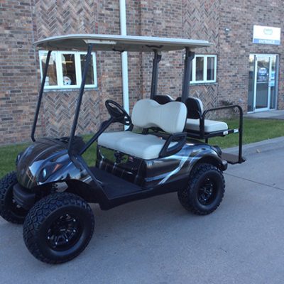 Custom Black and Silver Golf Car