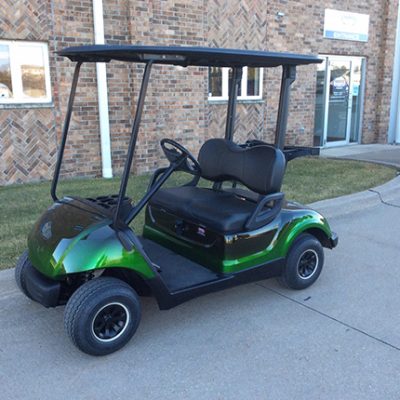 Custom Green and Black Golf Car