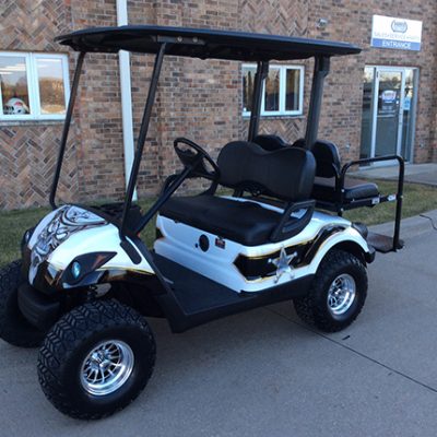 Custom Skull Golf Car