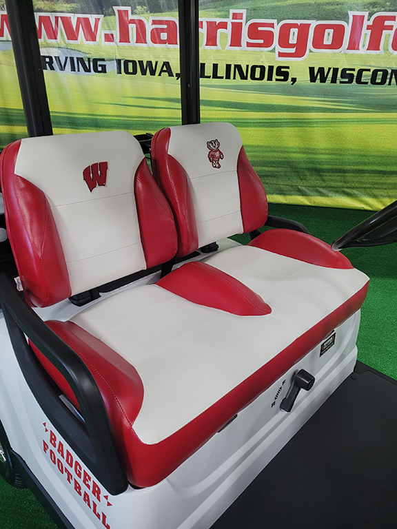 Custom Wisconsin Badgers Golf Car - Image 3