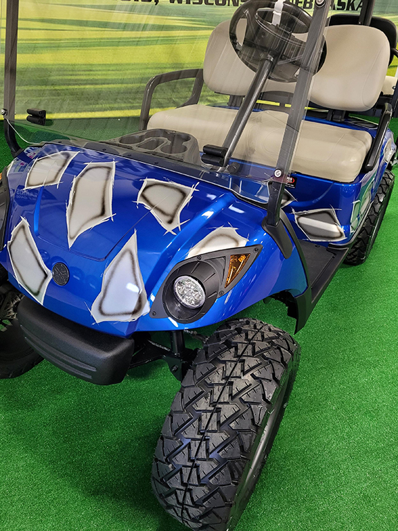 Custom Blue and Silver 4-Passenger Golf Car - Image 2