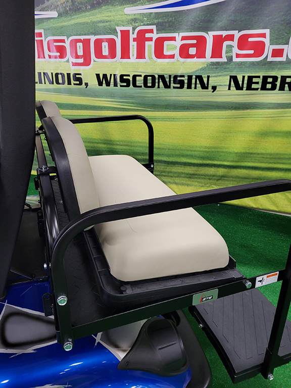 Custom Blue and Silver 4-Passenger Golf Car - Image 4