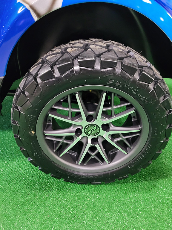 Custom Blue and Silver 4-Passenger Golf Car - Image 5