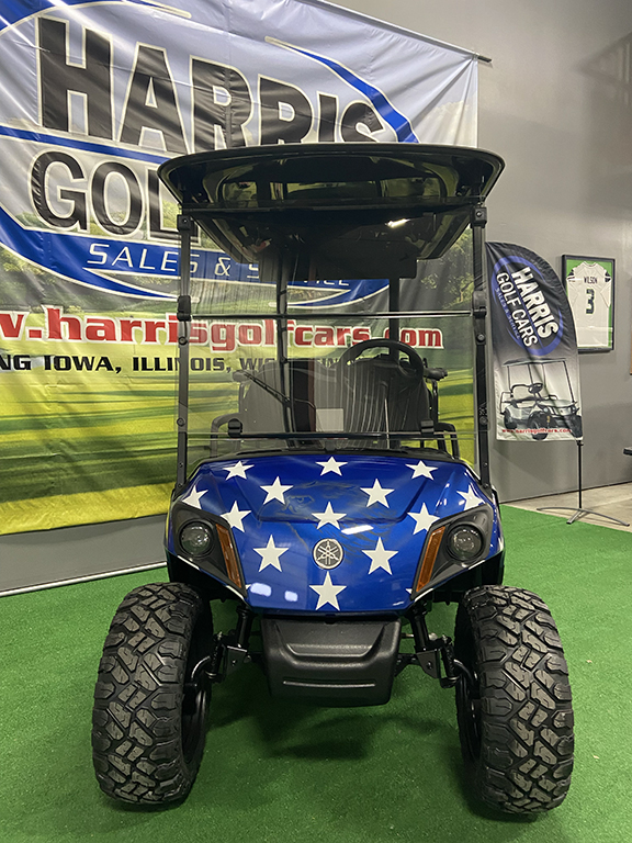 Custom American Flag 4-Passenger Golf Car - Image 2