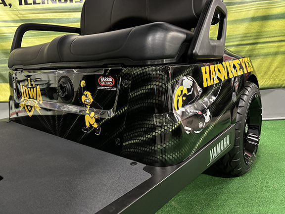 Custom Iowa Hawkeye Golf Car - Image 4
