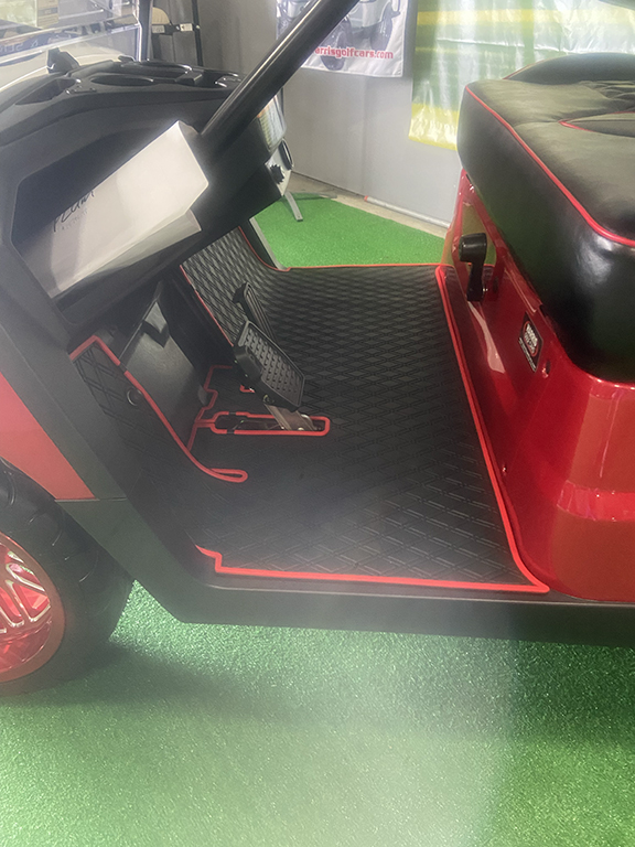 Custom Candy Apple Red Golf Car - Image 5