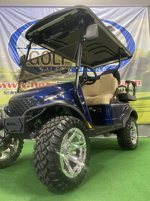 2023 MadJax XSeries Lithium Admiral Blue 4-Passenger Vehicle-Black Roof - Image 2