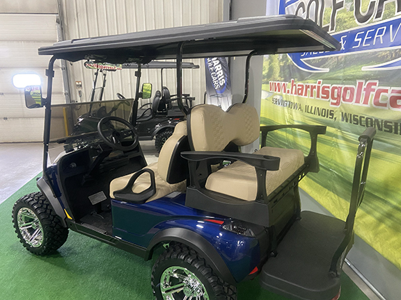 2023 MadJax XSeries Lithium Admiral Blue 4-Passenger Vehicle-Black Roof - Image 4