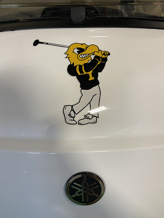 Custom University of Iowa Men's Golf Team Vehicle - Image 4
