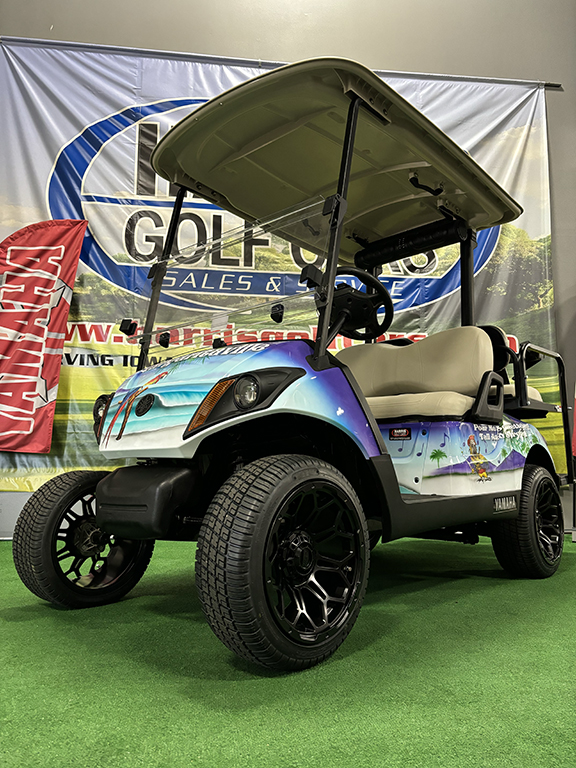 2018 Yamaha Drive 2 QuieTech Fleet Custom Margaritaville Golf Car - Image 3