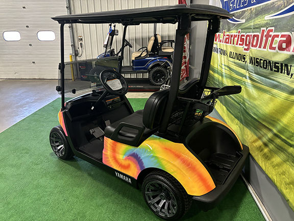 2018 Yamaha QuieTech Fleet Custom Tie Dye Golf Car - Image 5