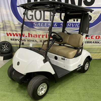 2022 Glacier White Electric Golf Car